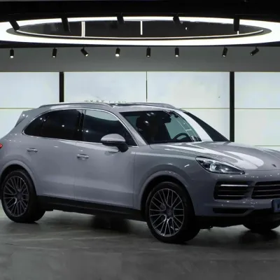 Gloss Light Slate Grey Car Vinyl Wrap PET 02