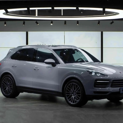 Gloss Light Slate Grey Car Vinyl Wrap PET 02