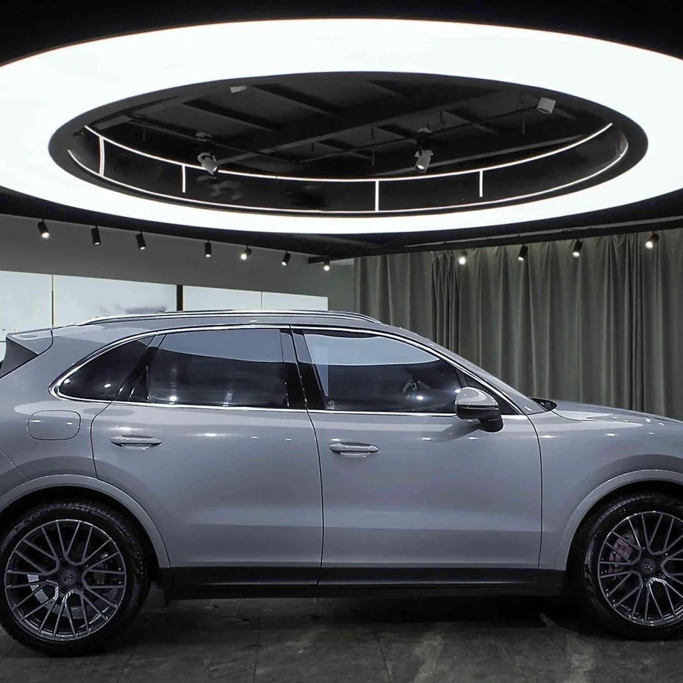 Gloss Light Slate Grey Car Vinyl Wrap PET