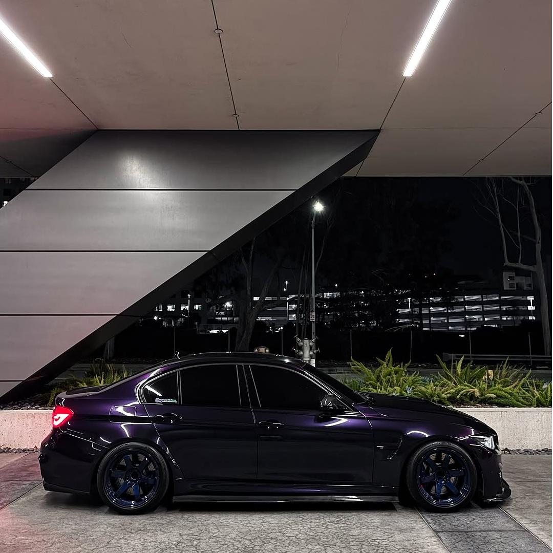 Gloss Metallic Ghost Midnight Purple Car Vinyl Wrap PET