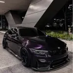 Gloss Metallic Ghost Midnight Purple Car Vinyl Wrap 