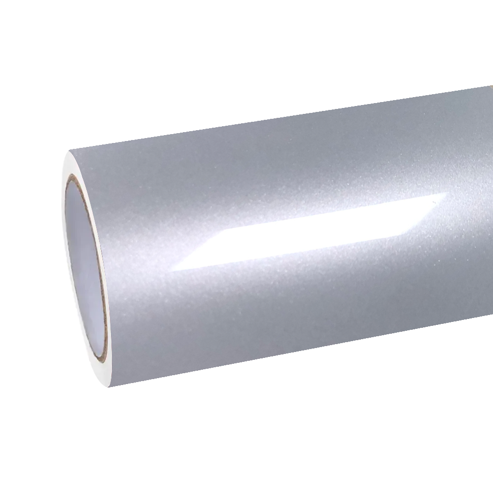 Gloss Metallic Martin Silver Grey Car Vinyl Wrap Porsche PET
