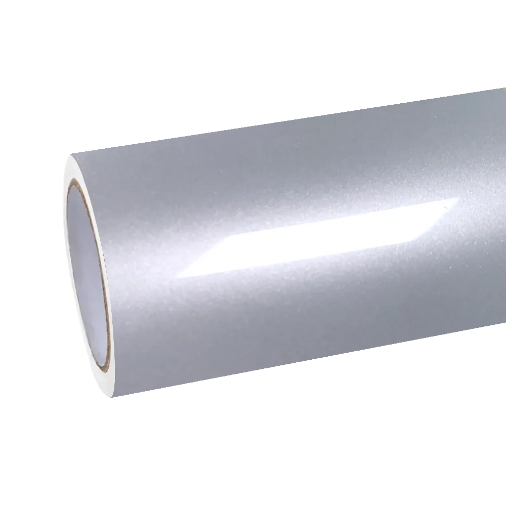 Gloss Metallic Martin Silver Grey Car Vinyl Wrap Porsche PET