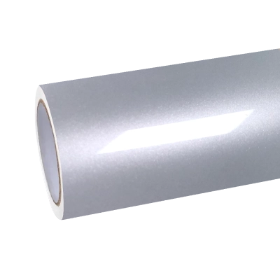 Gloss Metallic Martin Silver Grey Car Vinyl Wrap Porsche PET 01