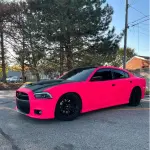 Ultimate Flat Fluorescent Pink Car Vinyl Wrap