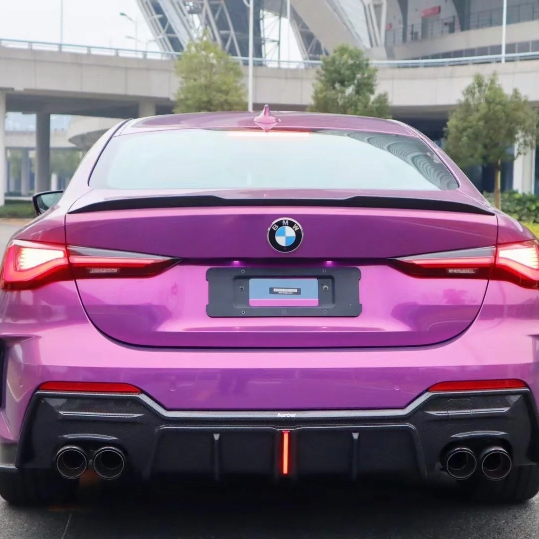 Gloss Metallic Sky Vast Purple Car Vinyl Wrap PET