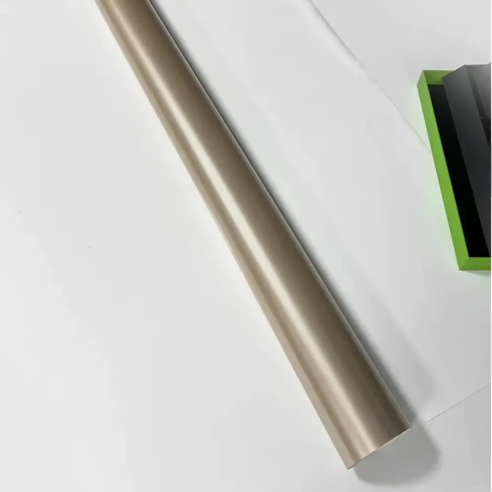 Matte Metallic Champagne Gold Car Wrap PET 