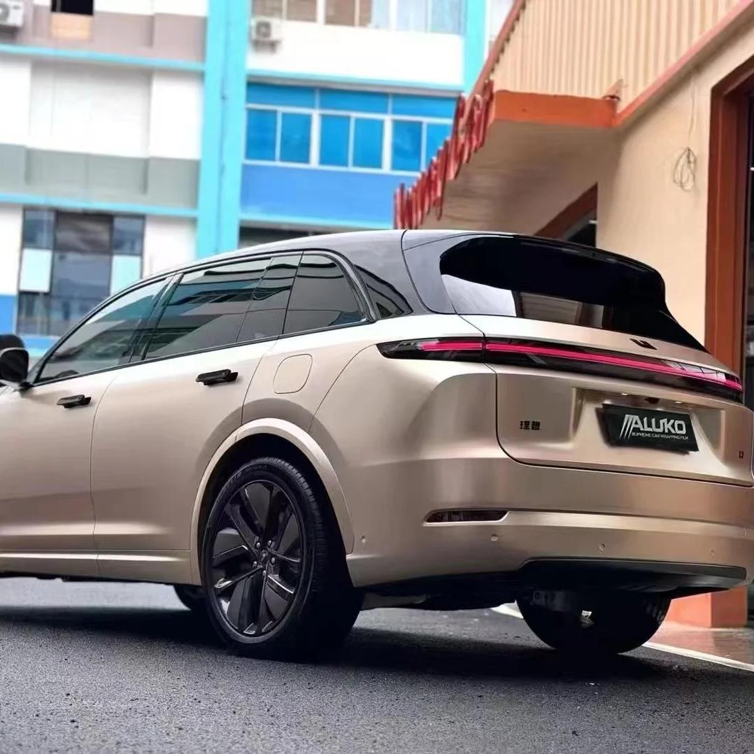 Metallic Champagne Gold Car Wrap PET 