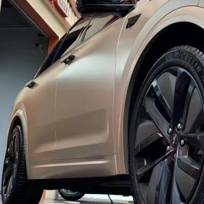 Metallic Champagne Gold Car Wrap PET  02