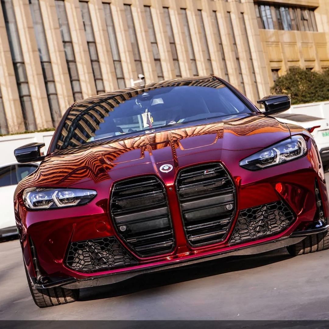 Gloss Mirror Chrome Red  Car Vinyl Wrap PET