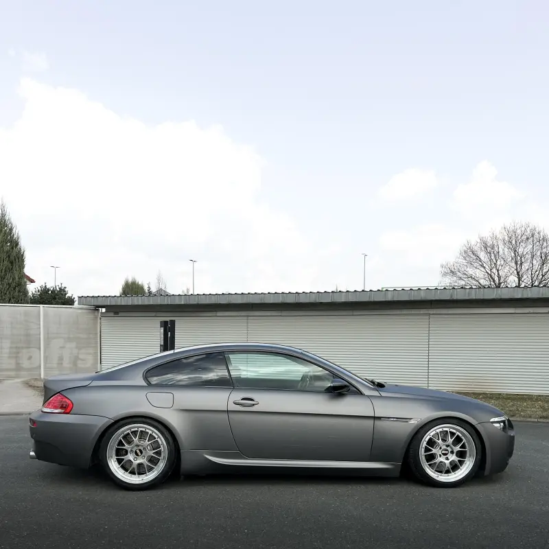 Matte Metallic Dark Grey Car Vinyl Wrap