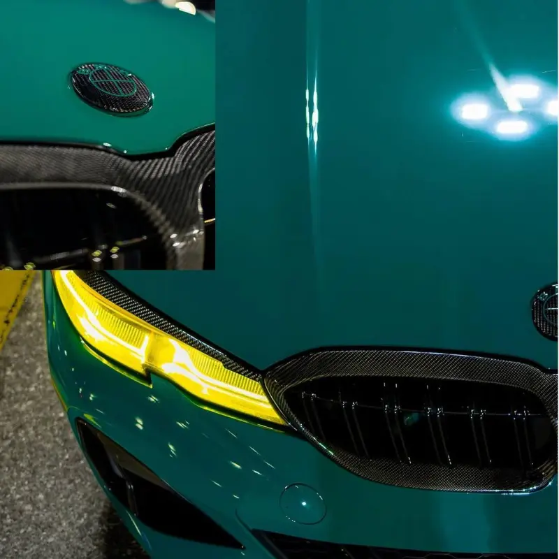 Gloss Hell Green Car Vinyl Wrap PET