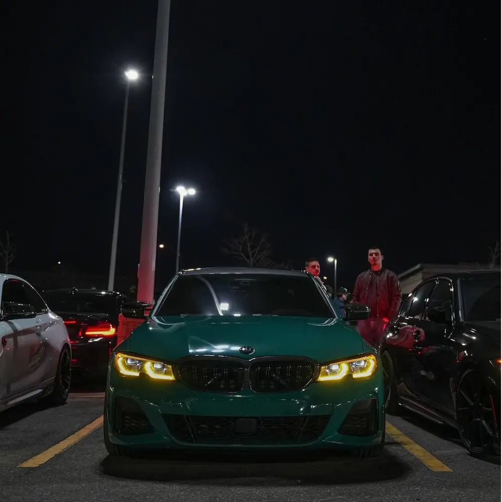 Gloss Hell Green Car Vinyl Wrap PET