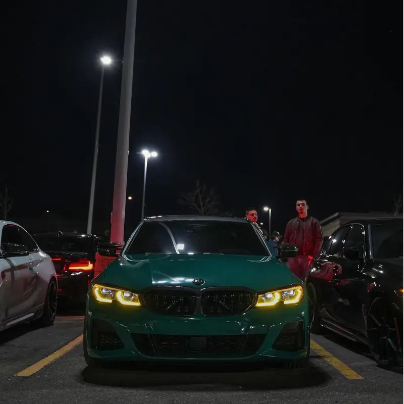 Gloss Hell Green Car Vinyl Wrap PET