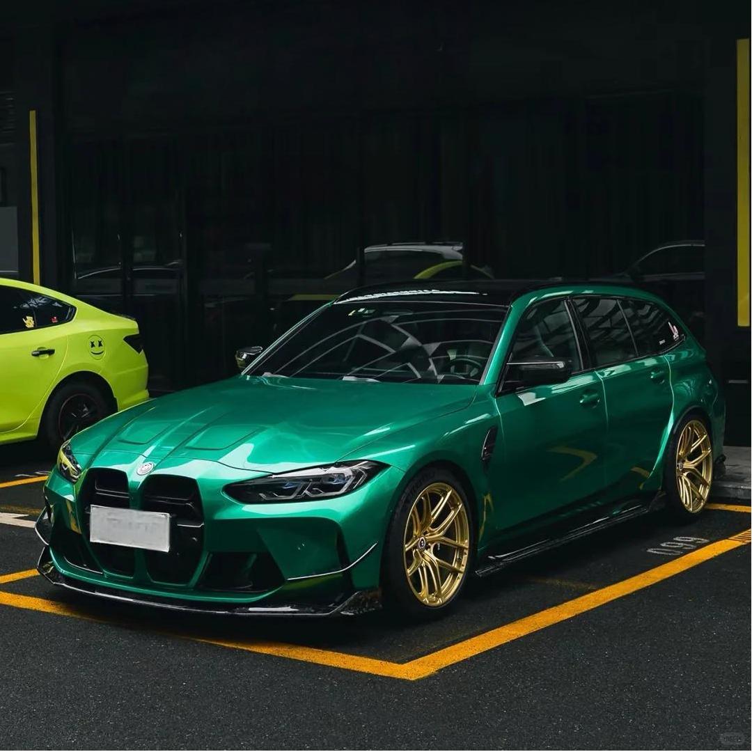 Gloss Metallic Emerald Green Car Wrap Vinyl PET