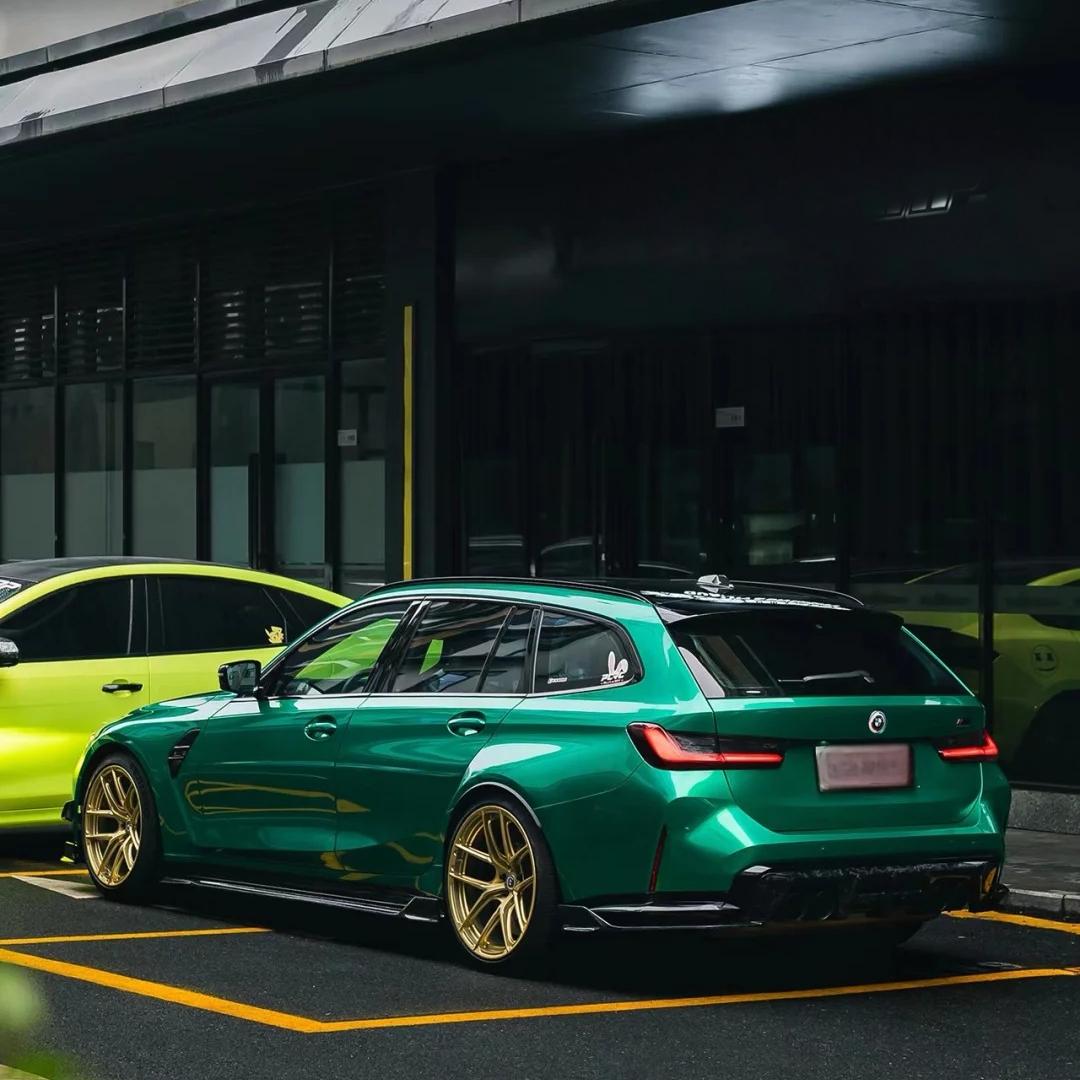 Gloss Metallic Emerald Green Car Wrap Vinyl PET