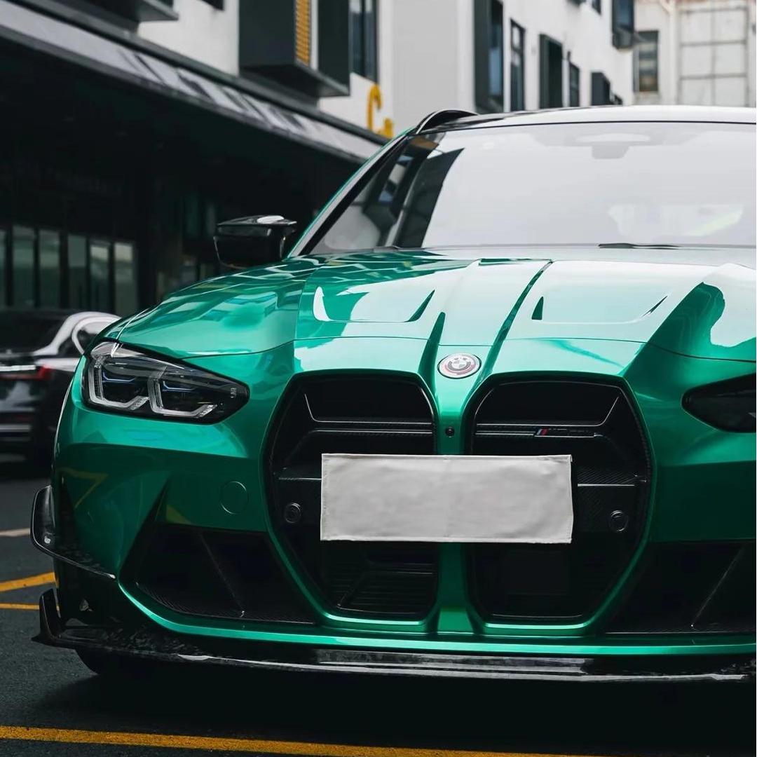 Gloss Metallic Emerald Green Car Wrap Vinyl PET