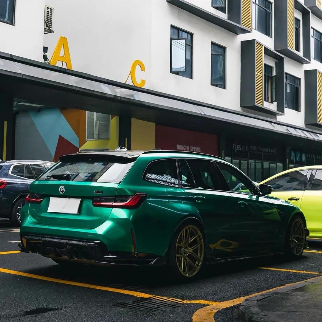 Gloss Metallic Emerald Green Car Wrap Vinyl PET