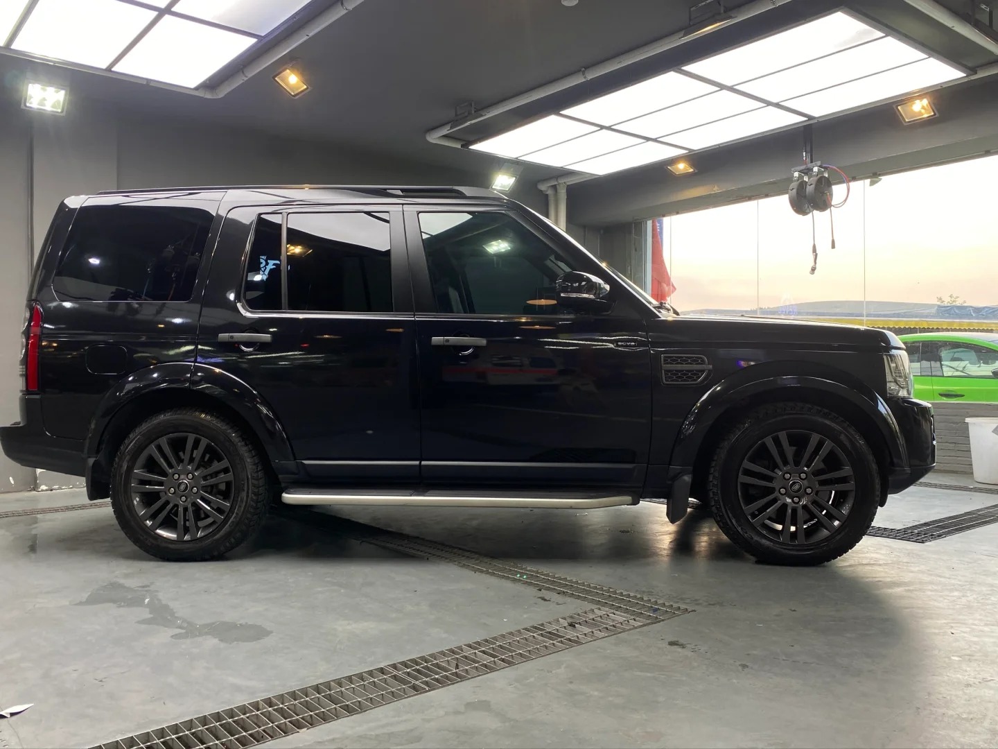 Gloss Metallic Glitter Black Car Vinyl Wrap PET