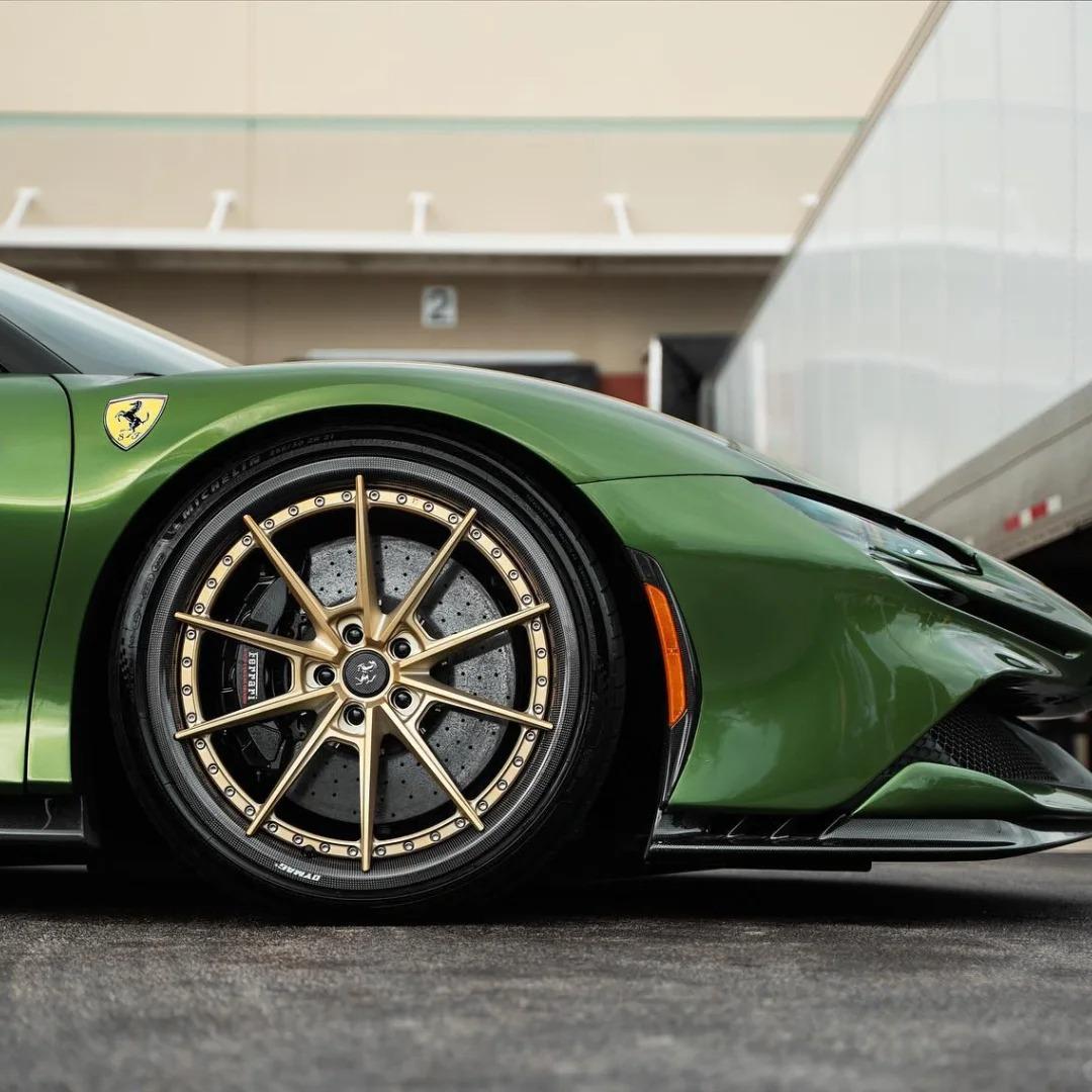 Gloss Metallic Mamba Green Car Vinyl Wrap PET