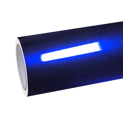 Gloss Metallic Royal Blue Car Vinyl Wrap PET 01