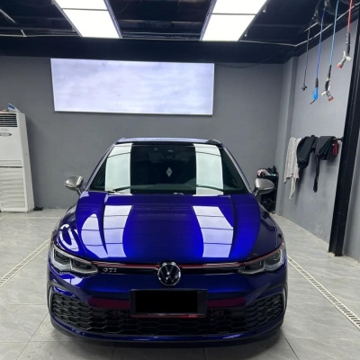Gloss Metallic Royal Blue Car Vinyl Wrap PET 02