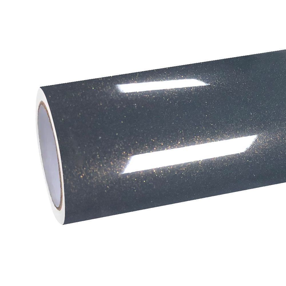 Gloss Metallic Tourmaline Grey Car Vinyl Wrap PET