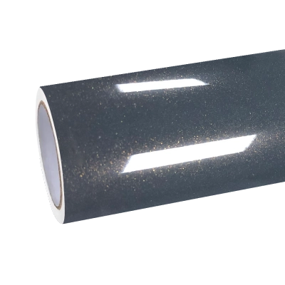 Gloss Metallic Tourmaline Grey Car Vinyl Wrap PET 01