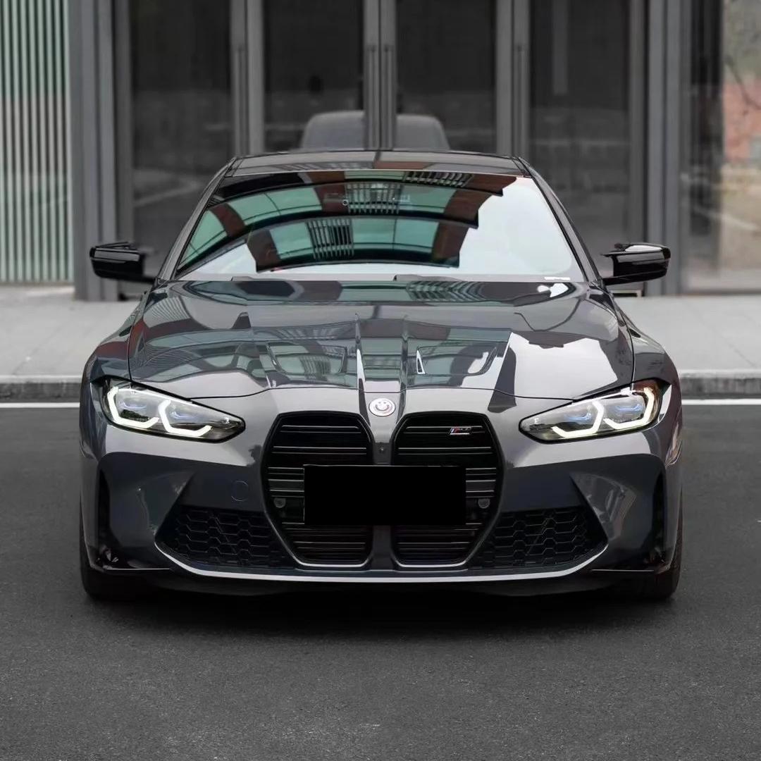 Gloss Metallic Tourmaline Grey Car Vinyl Wrap PET