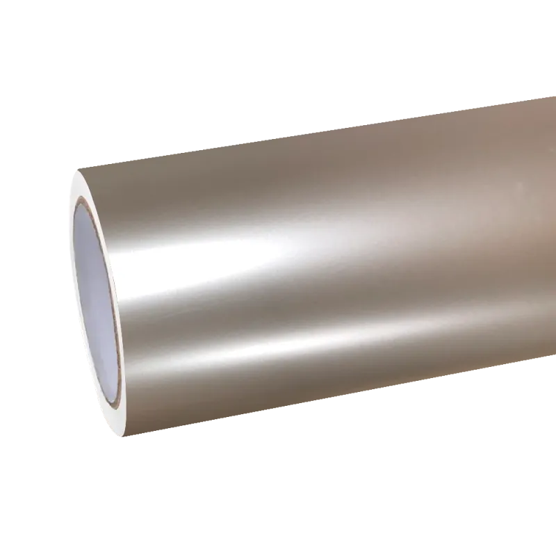 Matte Metallic Champagne Gold Car Wrap PET 
