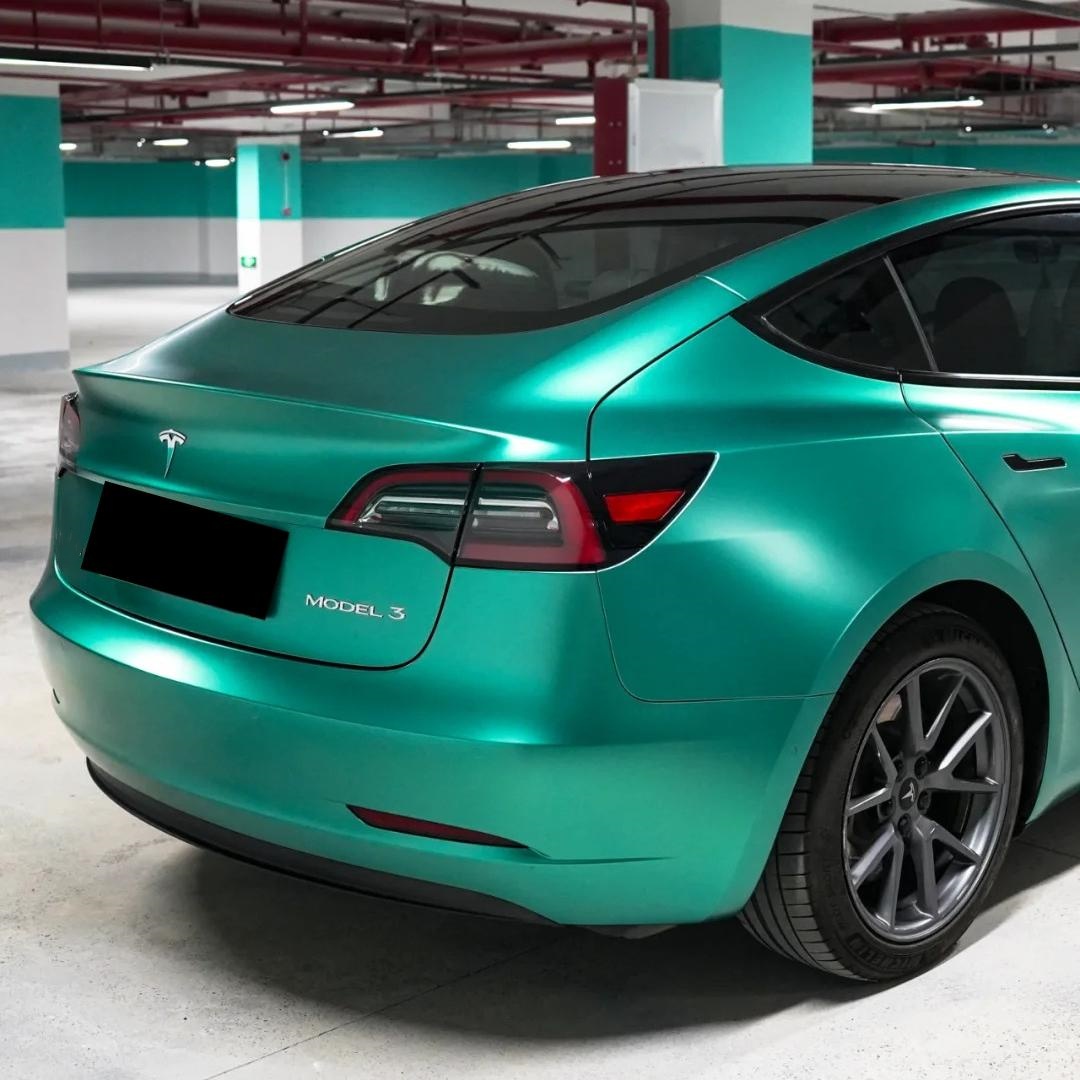 Matte Metallic Emerald Green Car Vinyl Wrap