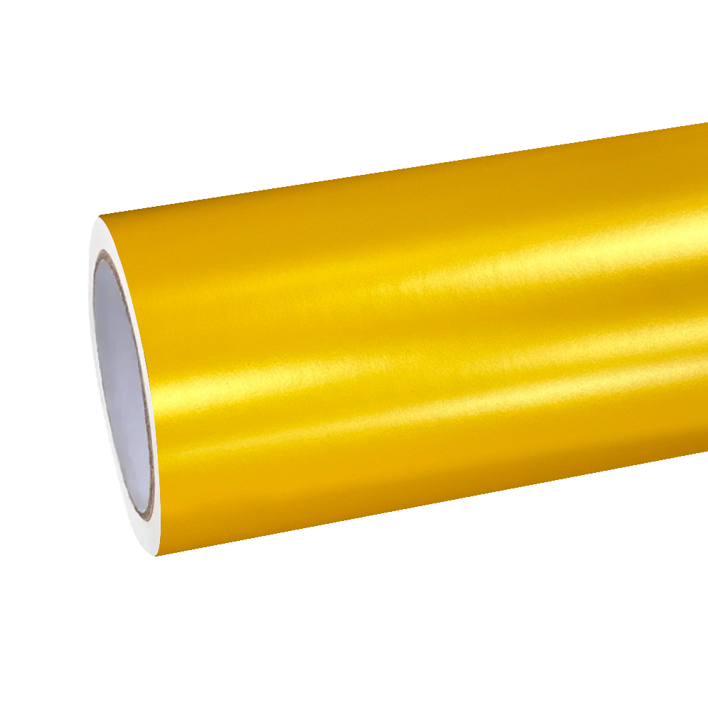 Matte Metallic Satin Energetic Yellow Car Vinyl Wrap