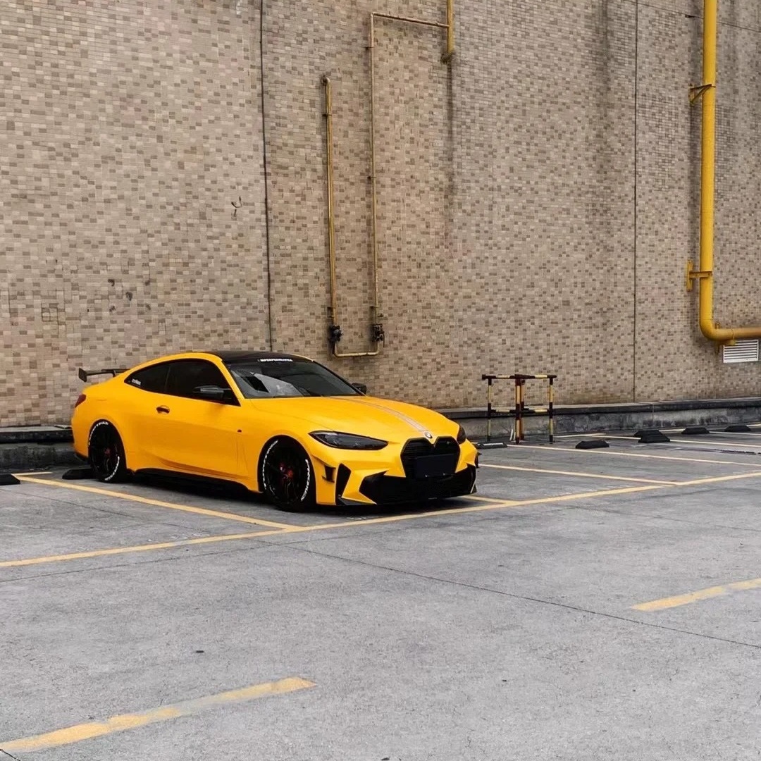 Matte Metallic Satin Energetic Yellow Car Vinyl Wrap