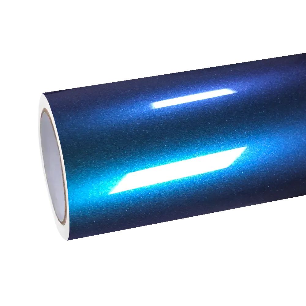 PET Gloss Metallic Chameleon Purple Blue Car Vinyl Wrap