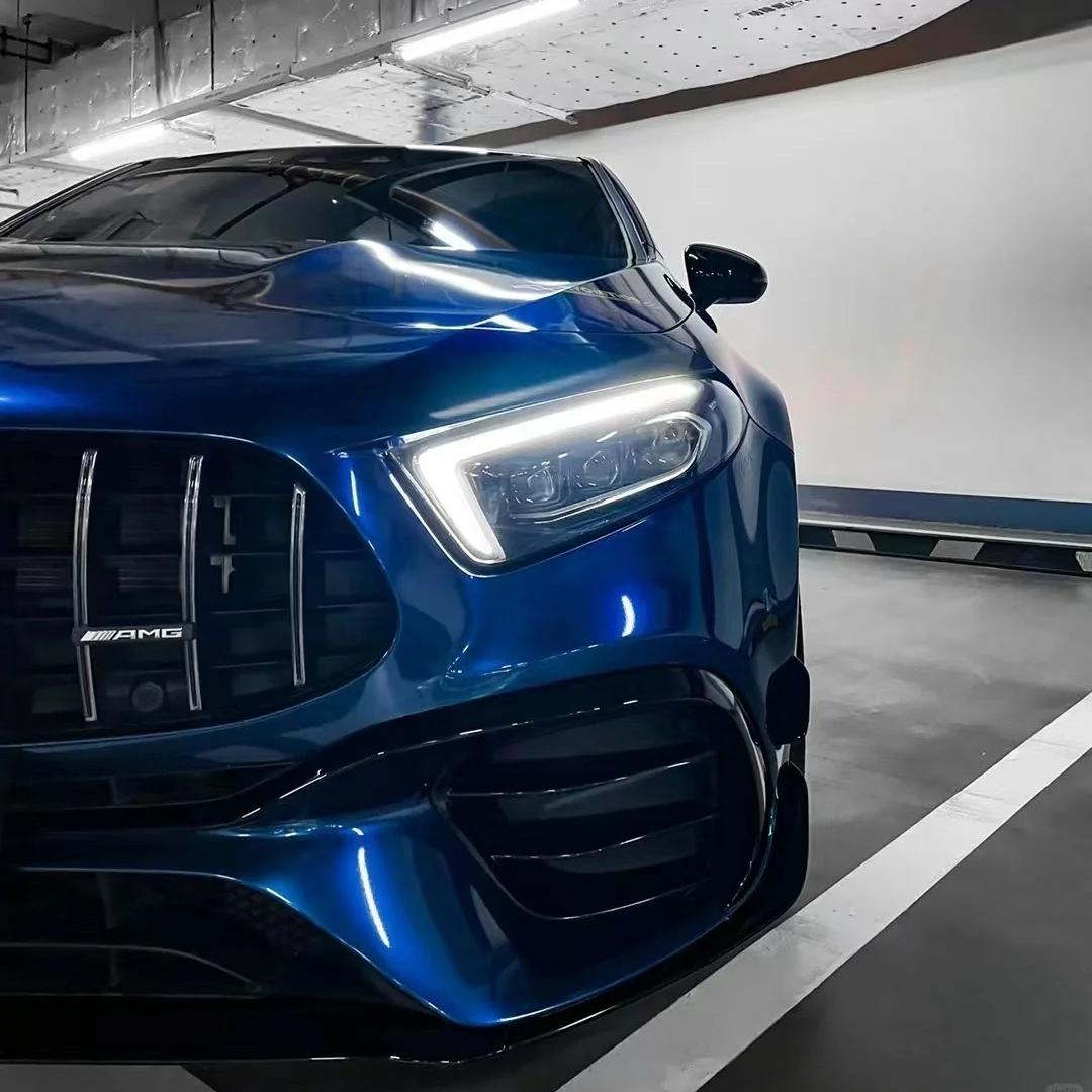 Gloss Indigo Blue Car Vinyl Wrap PET