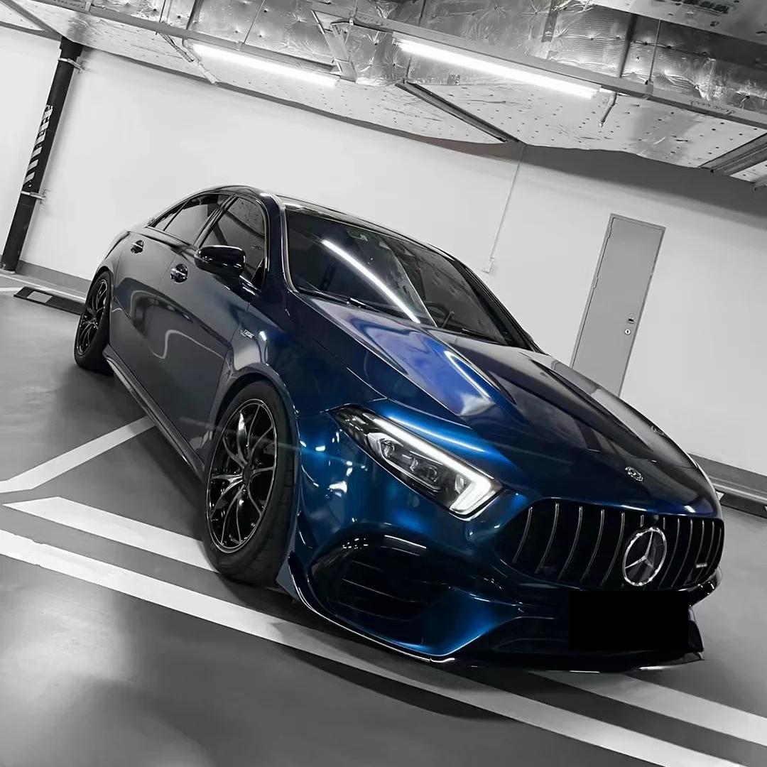 Gloss Indigo Blue Car Vinyl Wrap PET