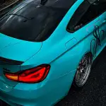 Gloss Sparkle Glitter Tiffany Blue Car Vinyl Wrap