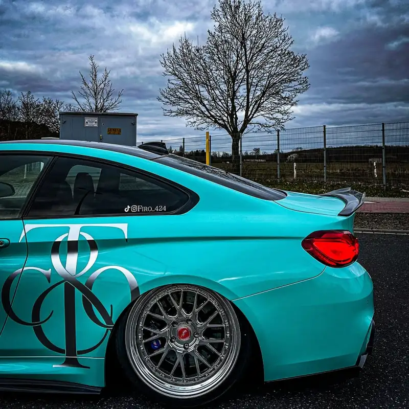 Gloss Sparkle Glitter Tiffany Blue Car Vinyl Wrap