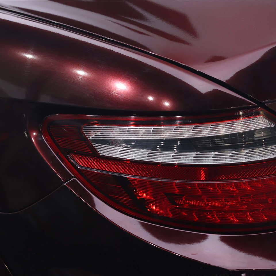 Gloss Metallic Black Rose Car Vinyl Wrap