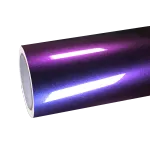 Gloss Metallic Chameleon Yellow Purple Car Vinyl Wrap PET