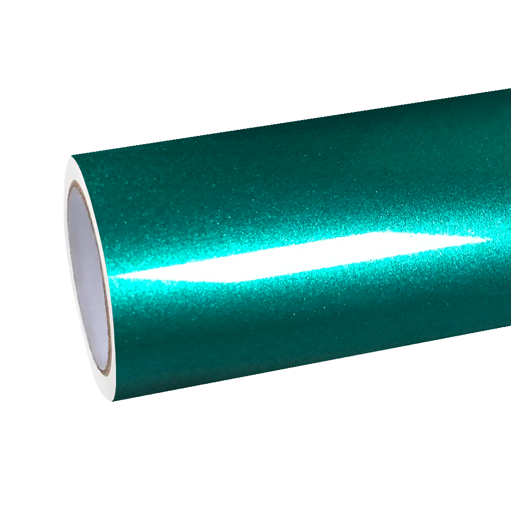 Gloss Metallic Emerald Green Car Wrap Vinyl PET