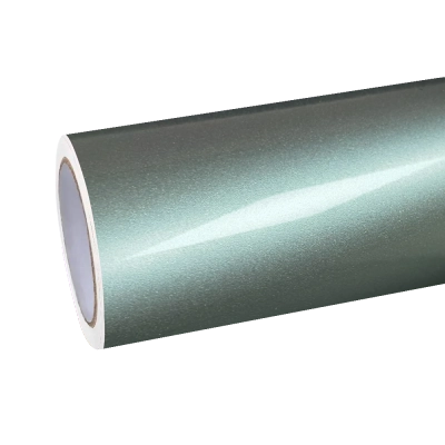 Gloss Metallic Hadlin Green Car Vinyl Wrap PET 01