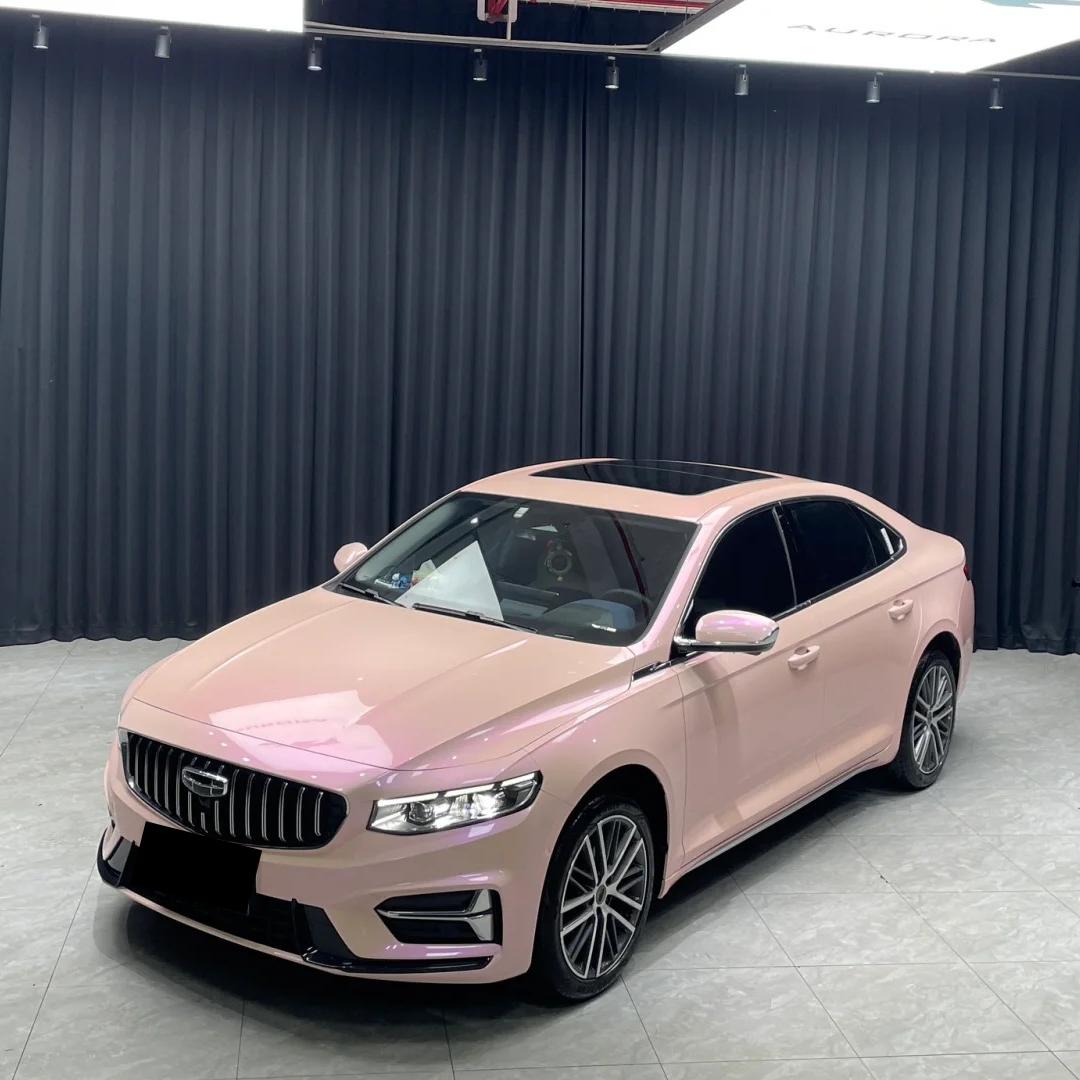 Gloss Metallic Purple Pink Car Vinyl Wrap PET