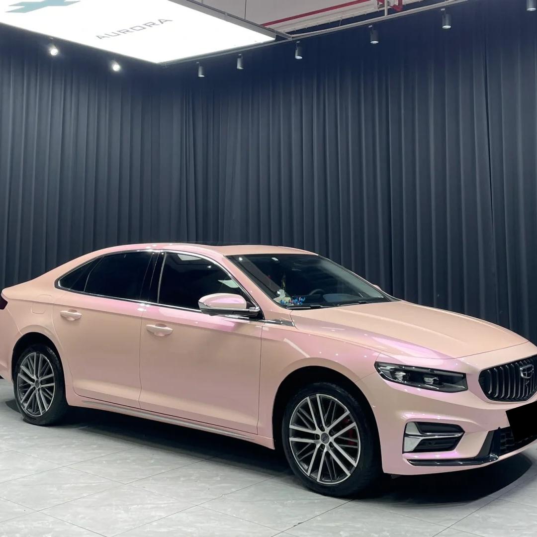 Gloss Metallic Purple Pink Car Vinyl Wrap PET