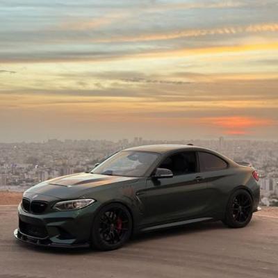 Glossy Paint Metalic Midnight Green Car Vinyl Wrap PET 02