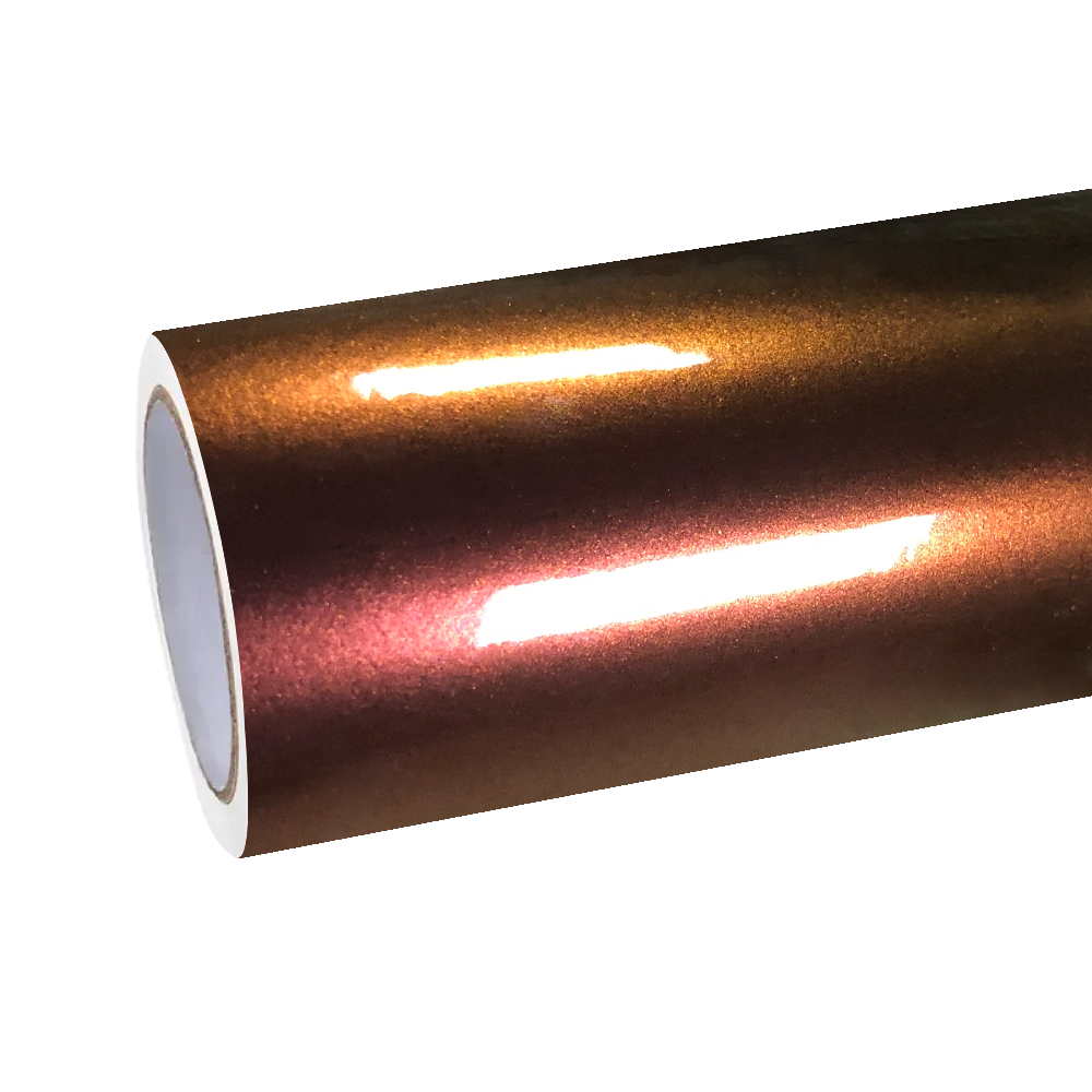 Gloss Chameleon Gold Red Car Vinyl Wrap| Glossy Sunrise Morning Glow Car Wrap