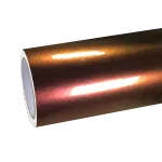 Gloss Chameleon Gold Red Car Vinyl Wrap| Glossy Sunrise Morning Glow Car Wrap