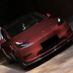 Gloss Metallic Ancora Red Car Vinyl Wrap PET
