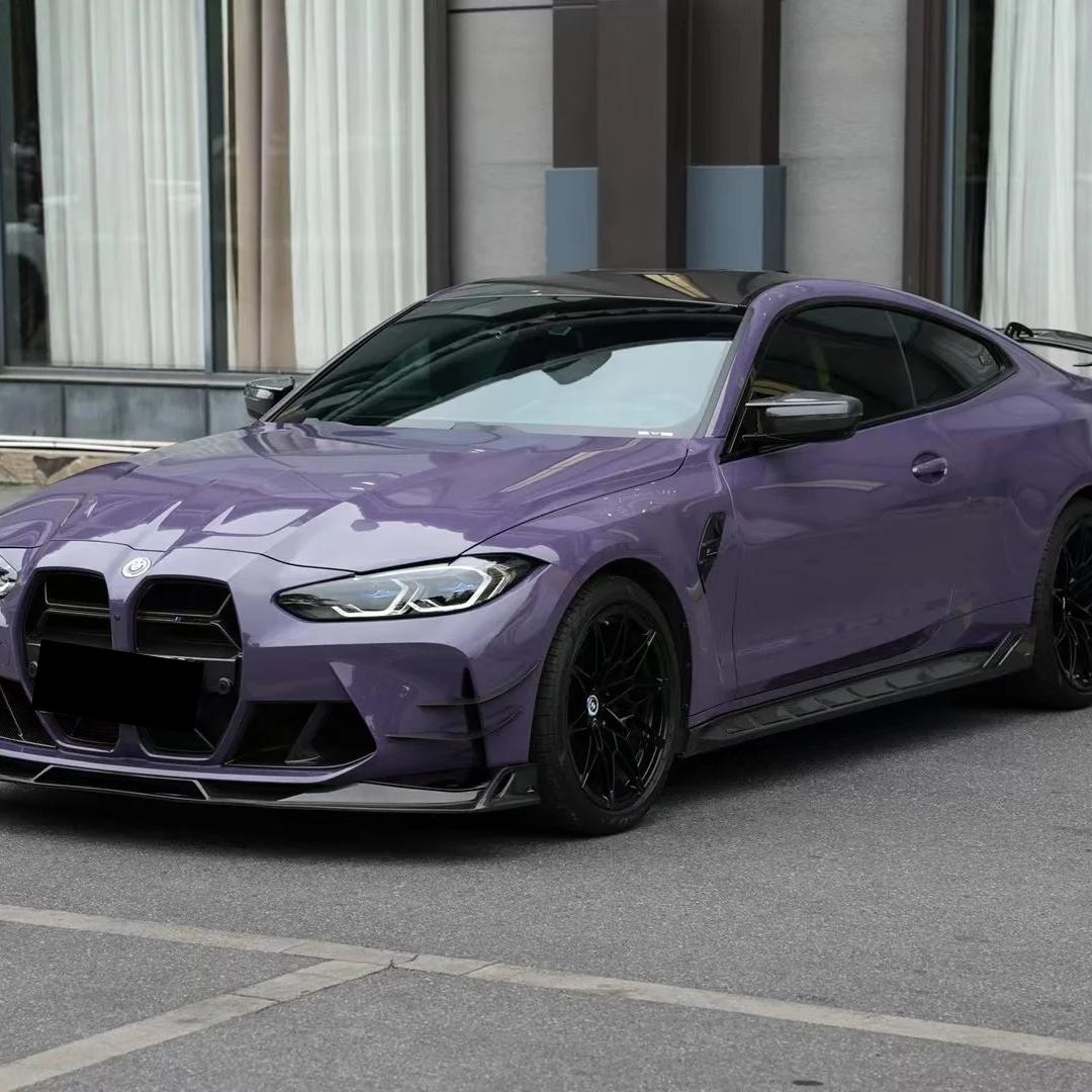 Gloss Metallic Hazy Purple Car Vinyl Wrap PET