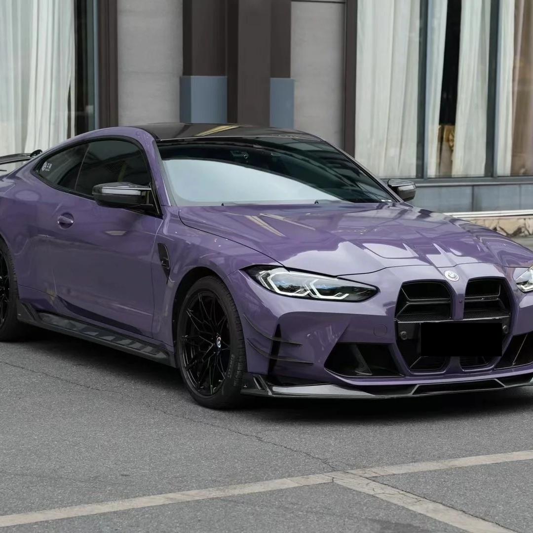 Gloss Metallic Hazy Purple Car Vinyl Wrap PET